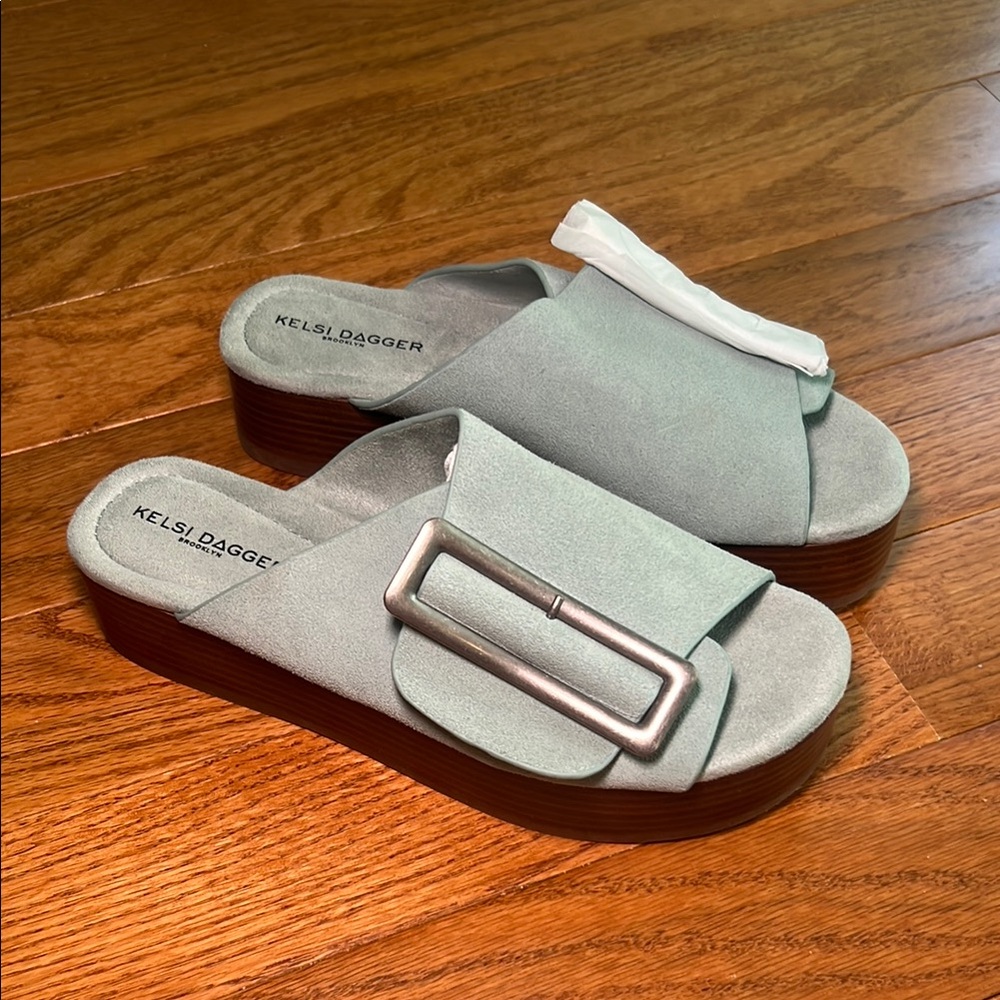 Kelsi Dagger Suede Platform Sandals